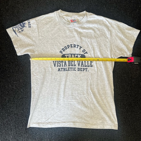 VTG Vikings Vista Del Valle Track #44 Size M Single Stitch Short Sleeves T Shirt - Picture 9 of 12